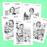 coloring pages with women scientists