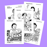 women in science coloring pages for kids and adults